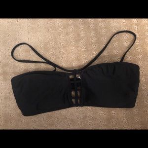Black bathing suit top